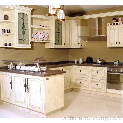 Hot Sell Island Paint with Wood Cabinet Basin